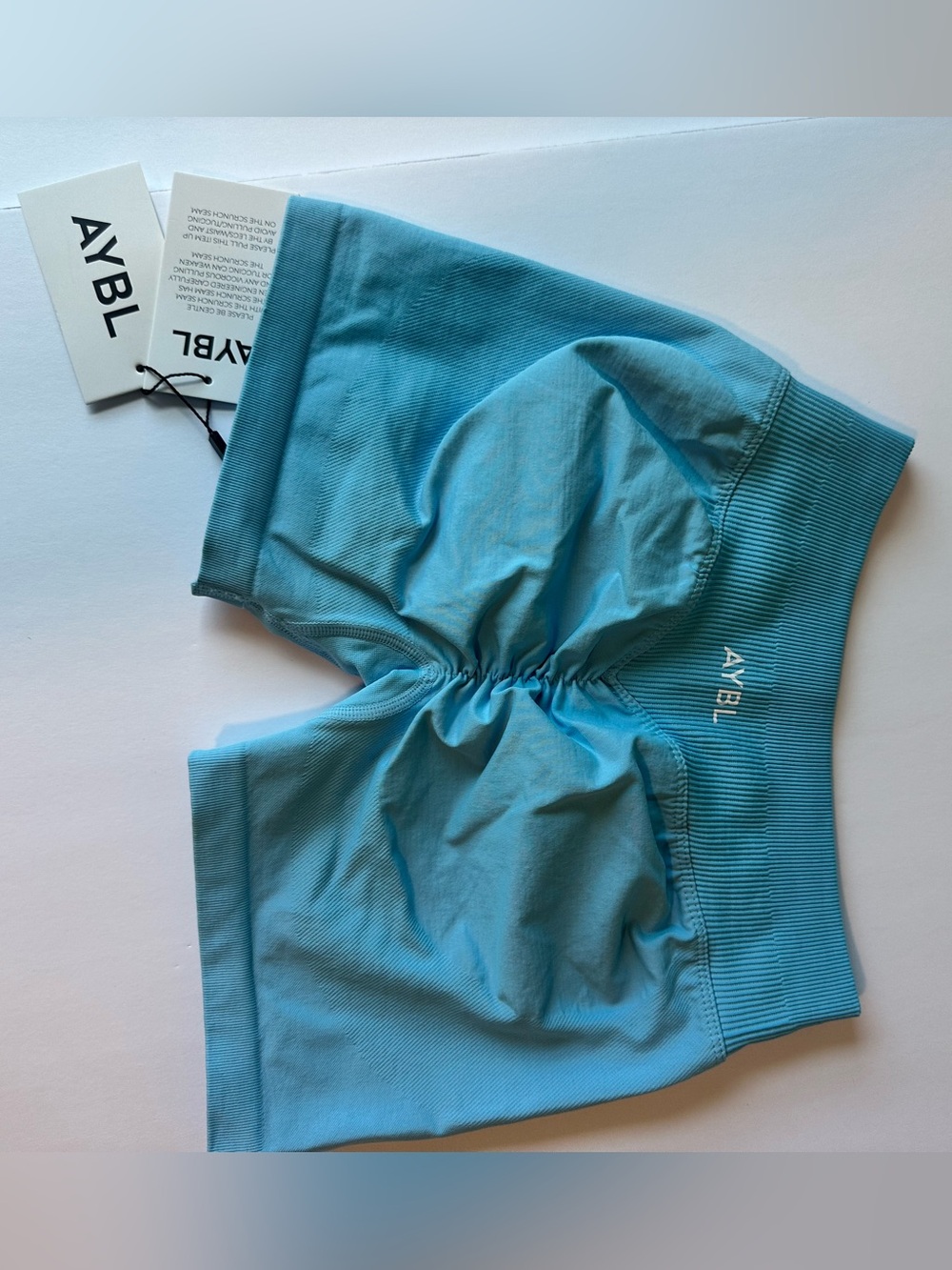 AYBL Women's Baby Blue Bike Shorts NWT Small